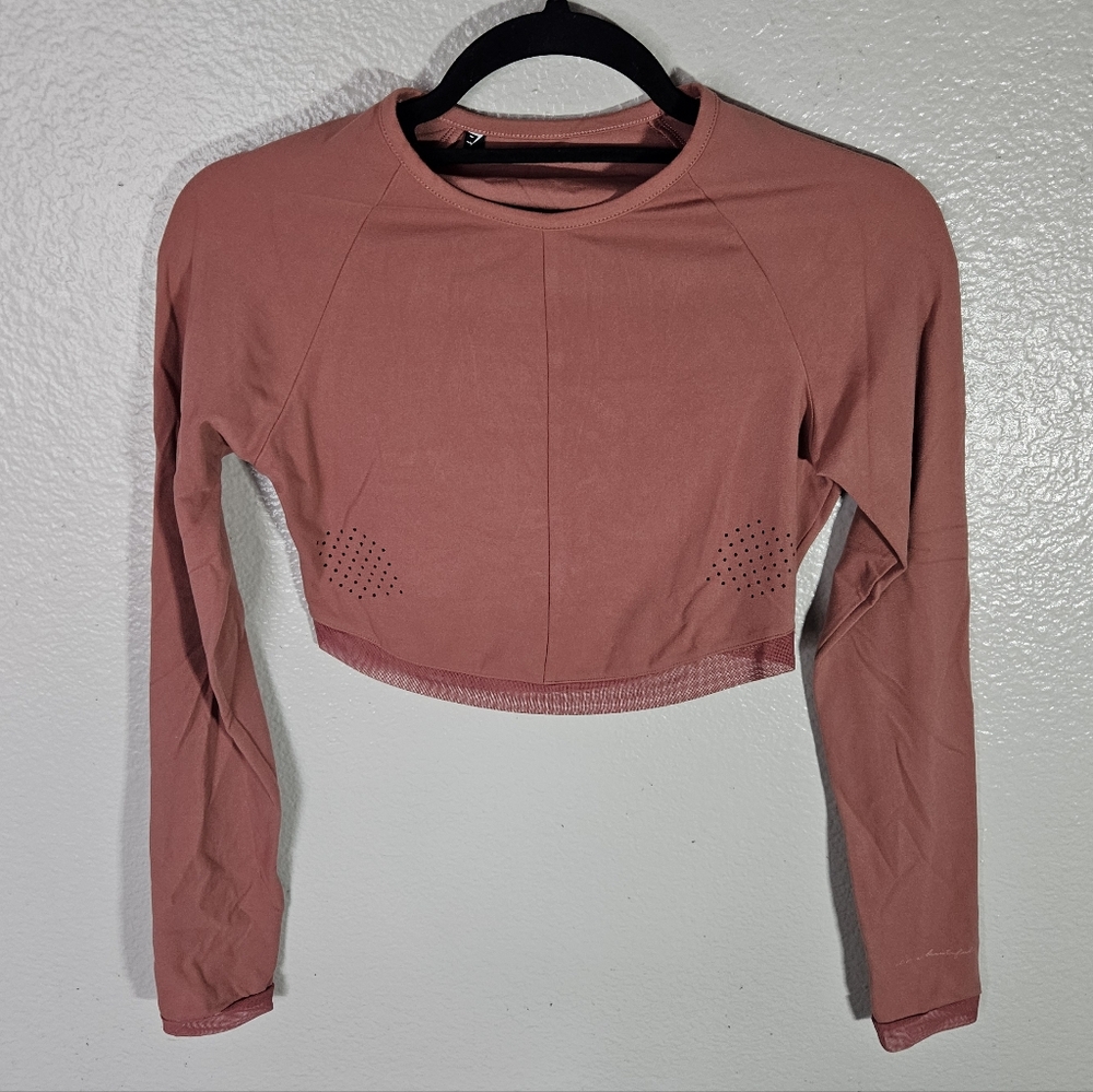 Gymshark X Whitney Simmons Whitney Long Sleeve Crop Trop Size S